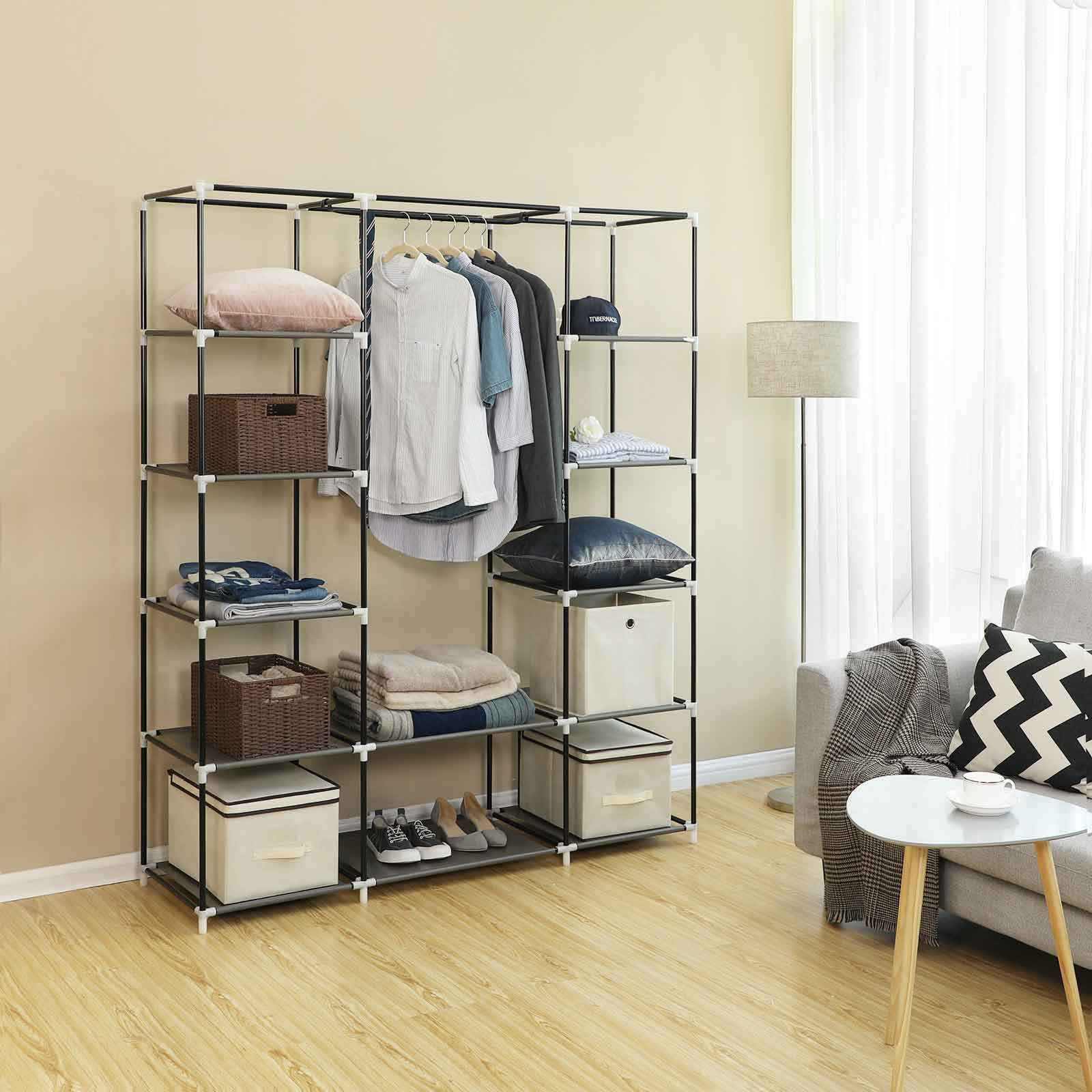 Kleiderschrank 175 x 150 cm Grau
