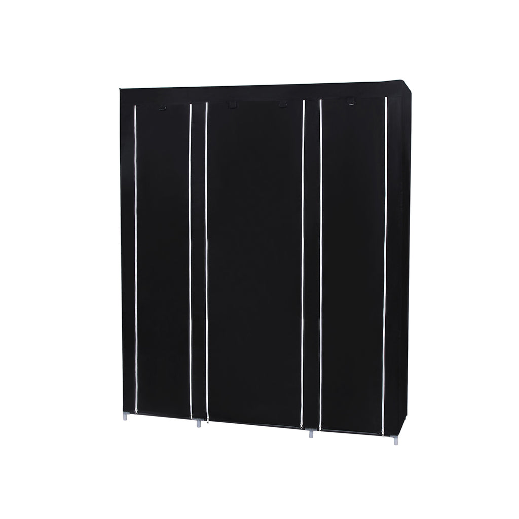 Kleiderschrank 175 x 150 cm Schwarz