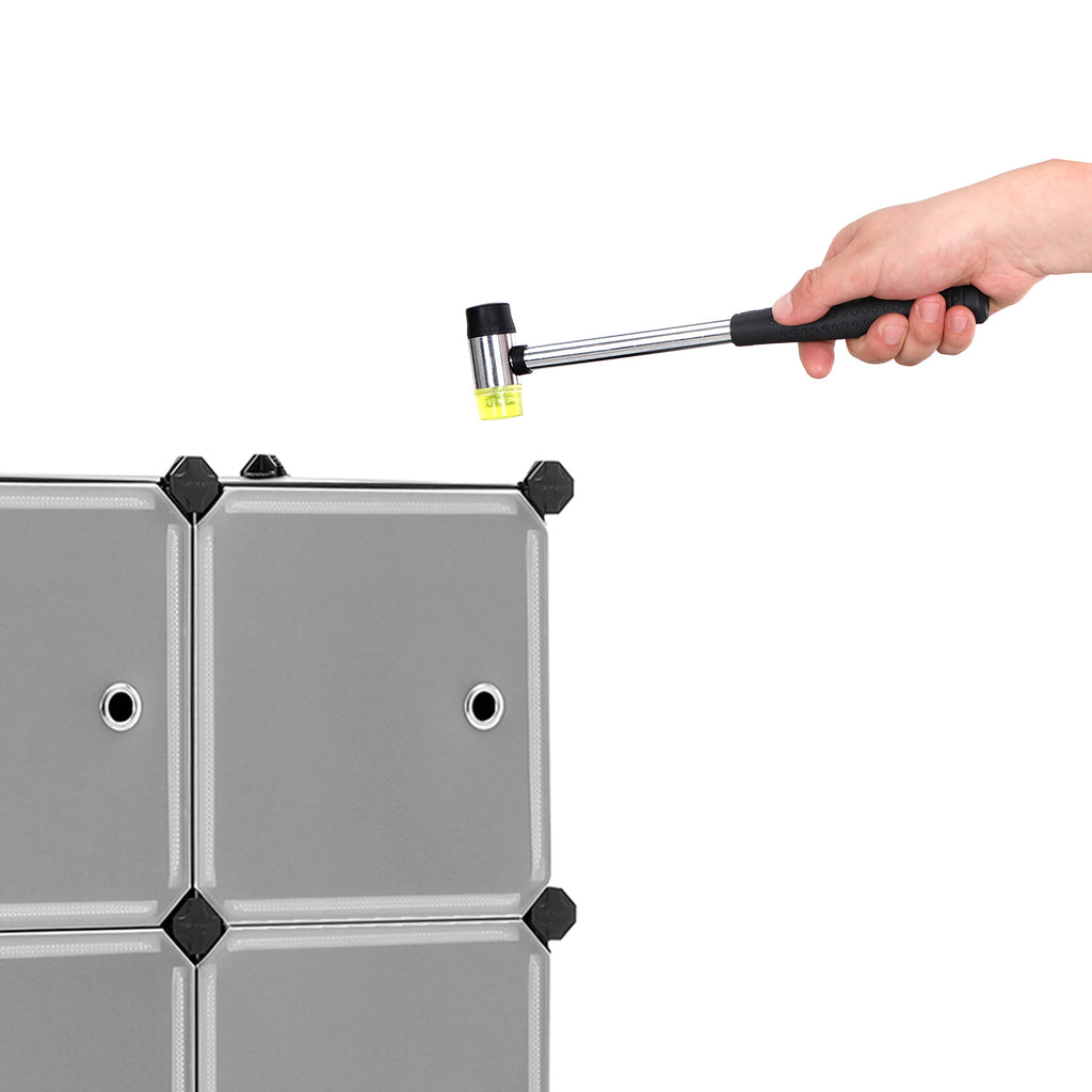 Kunststoffschrank mit 9 Würfeln