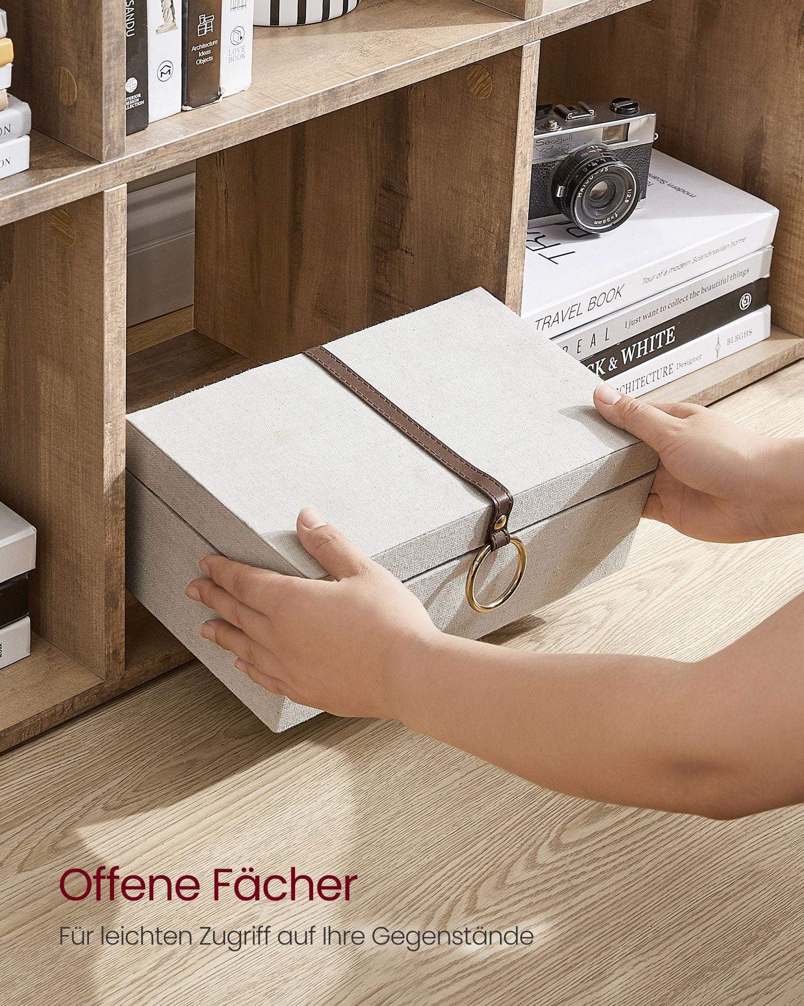 Bücherregal mit 10 Fächern