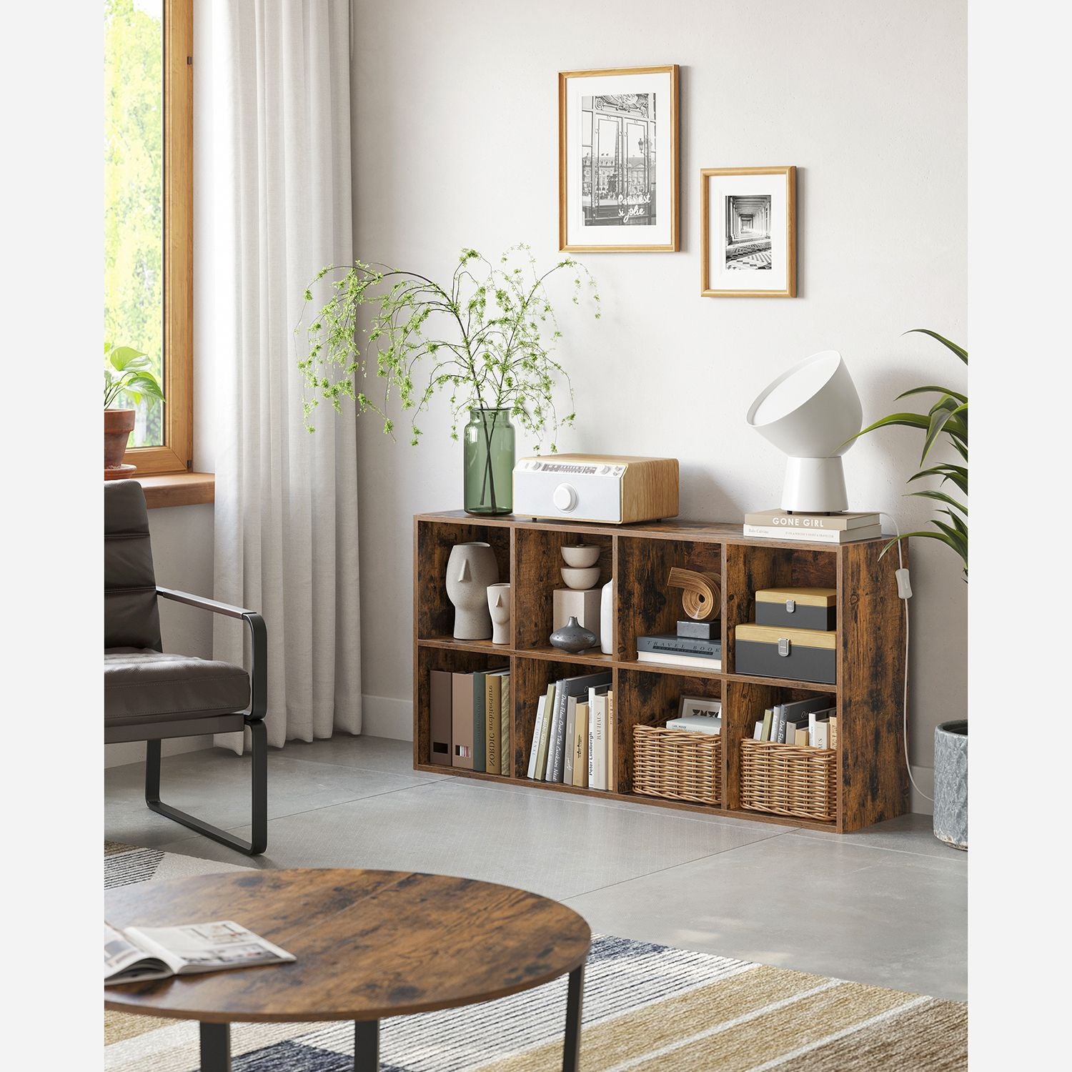 Bücherregal mit 8 Fächern
