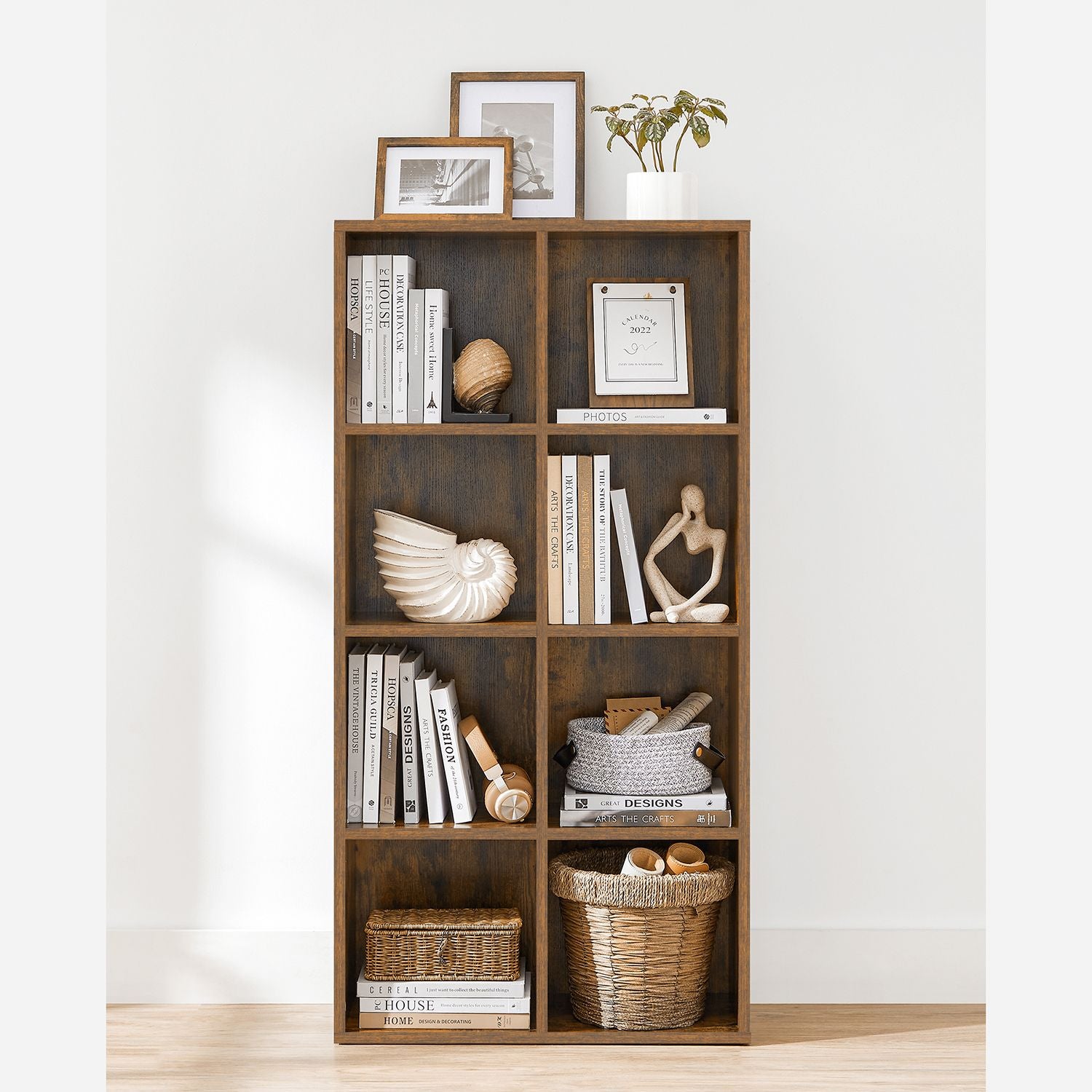 Bücherregal mit 8 Fächern