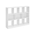 Bücherregal mit 11 Fächern weiß