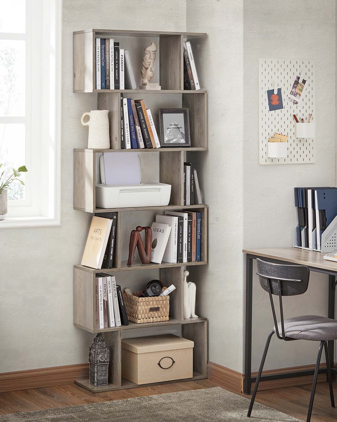Bücherregal Greige