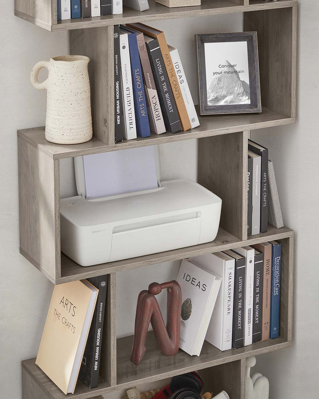 Bücherregal Greige