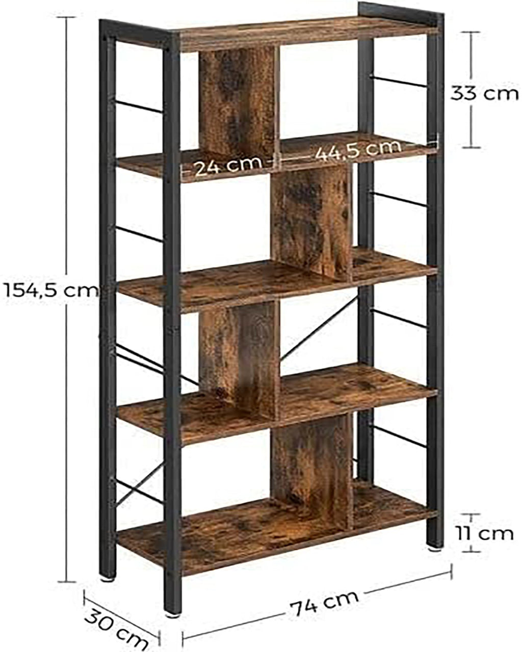 Industrial Look Bücherregal