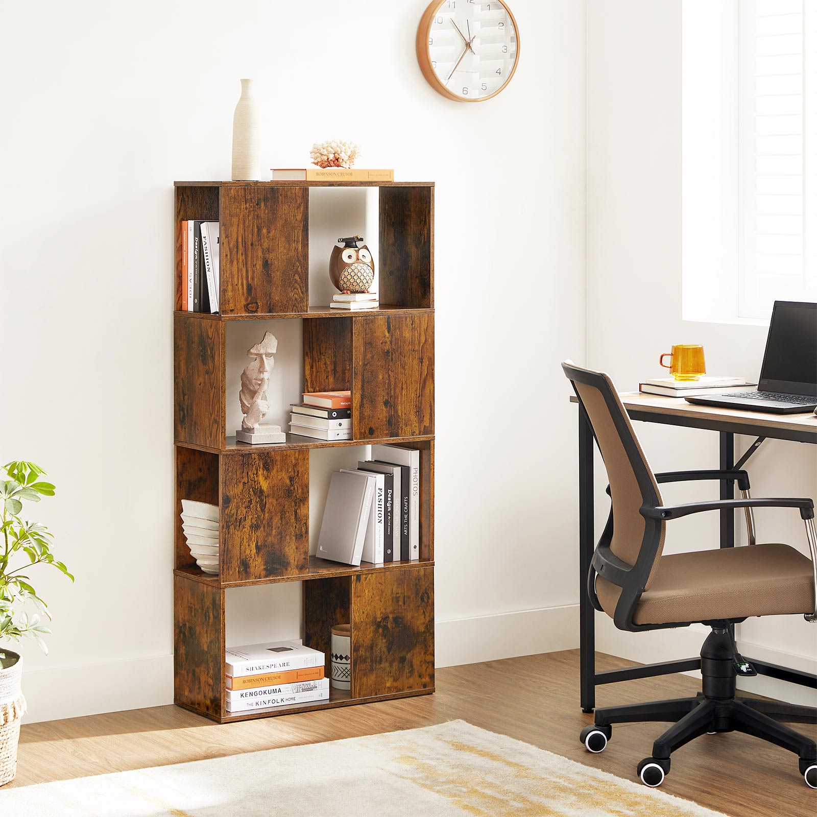 Bücherregal vintagebraun