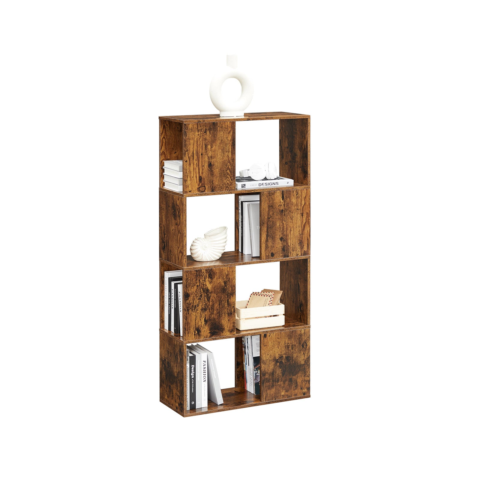 Bücherregal vintagebraun