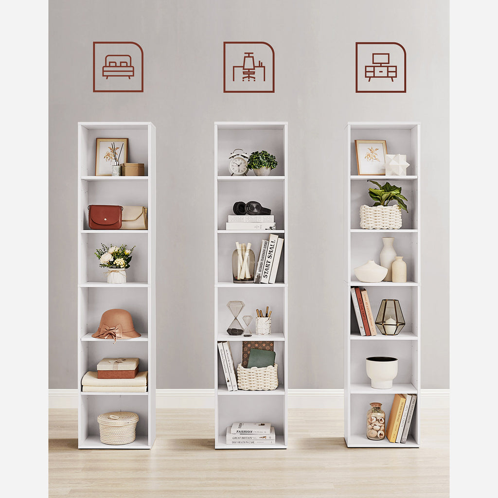 Bücherregal mit 6 Fächern