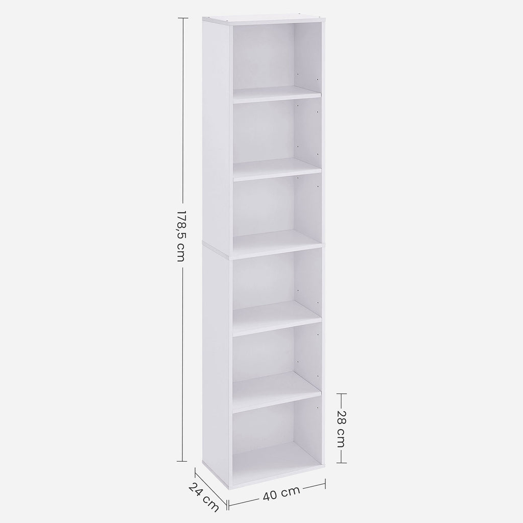 Bücherregal mit 6 Fächern