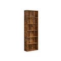 Bücherregal, mit 6 Ebenen 24 x 60 x 178,5 cm vintagebraun