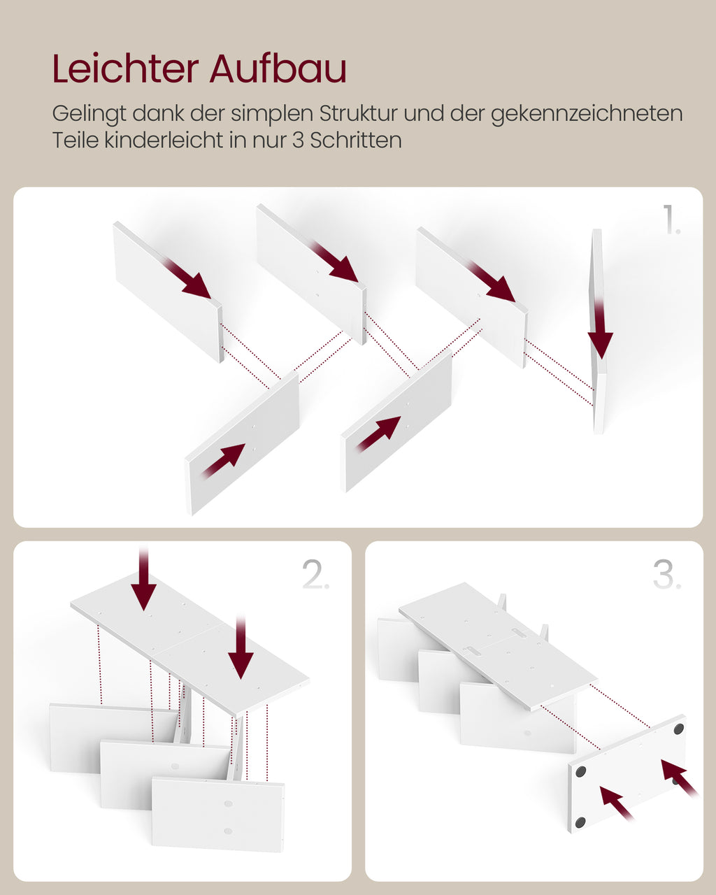 Bücherregal Baumform platzsparend wolkenweiß