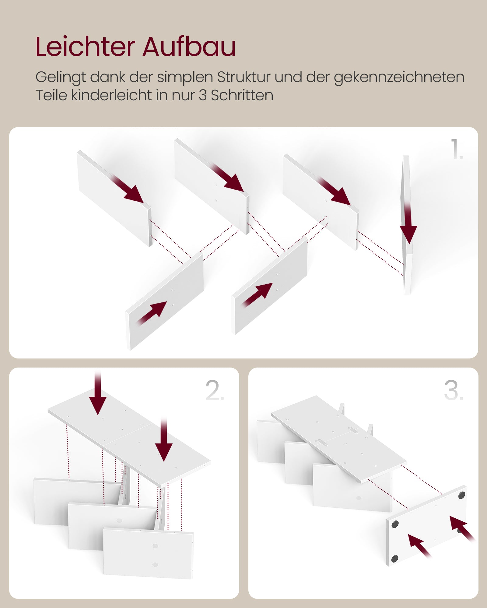 Bücherregal Baumform platzsparend wolkenweiß