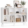 Bücherregal wolkenweiß 8 Fächer 24x119,6x77 cm