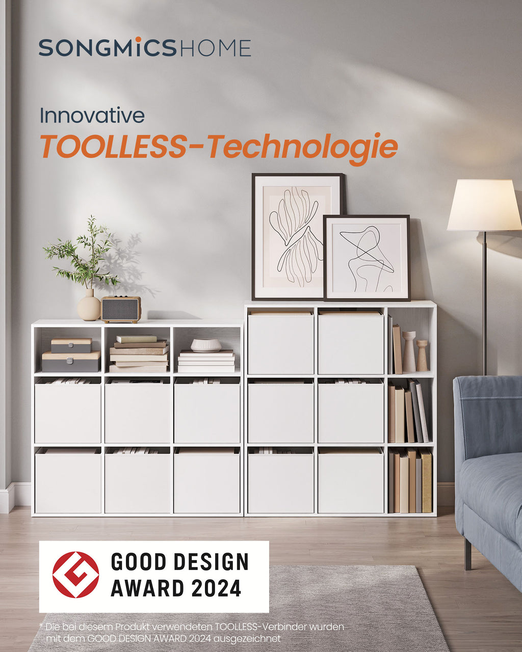 Bücherregal mit 9 Fächern 27 x 83 x 91,8 cm schneeweiß