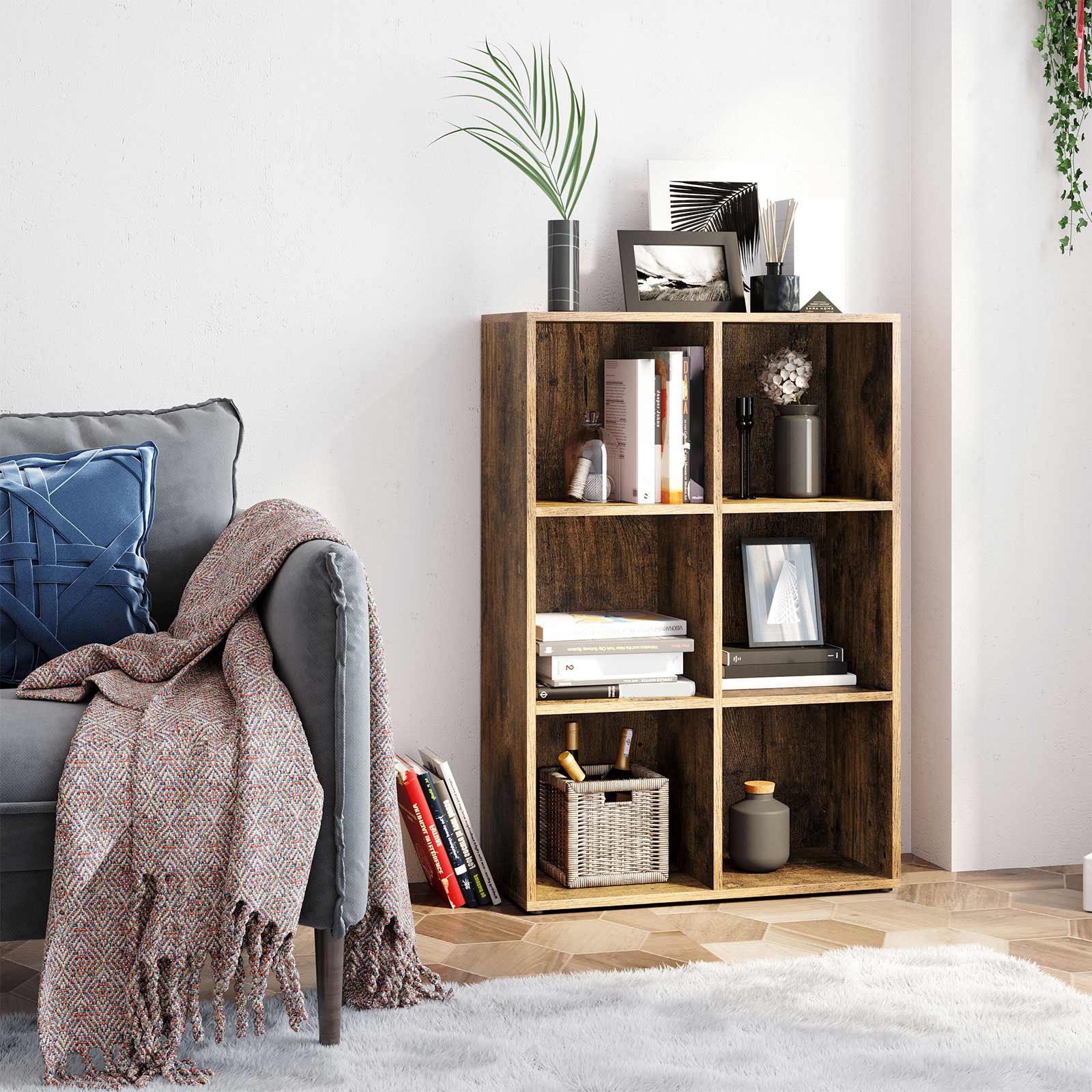 Bücherregal 65,5 x 30 x 97,5 cm Dunkelbraun