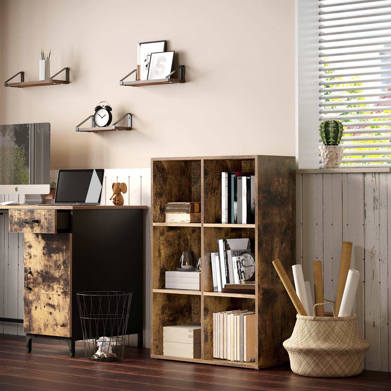 Bücherregal 65,5 x 30 x 97,5 cm Dunkelbraun