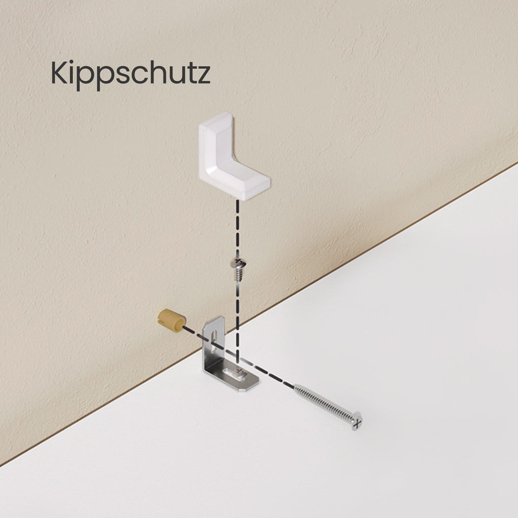 CUSTOS Kollektion Regal mit 6 Ebenen wolkenweiß