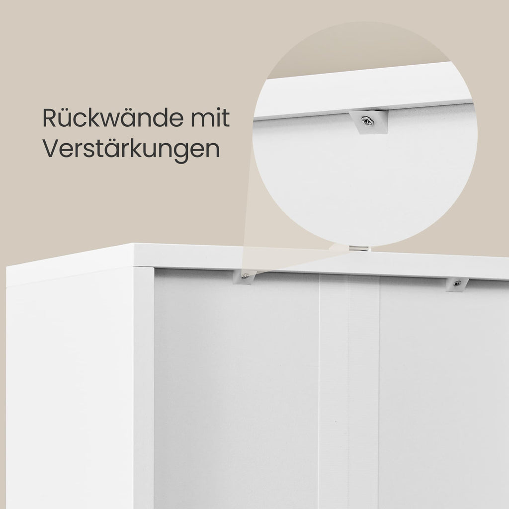 CUSTOS Kollektion Regal mit 6 Ebenen wolkenweiß