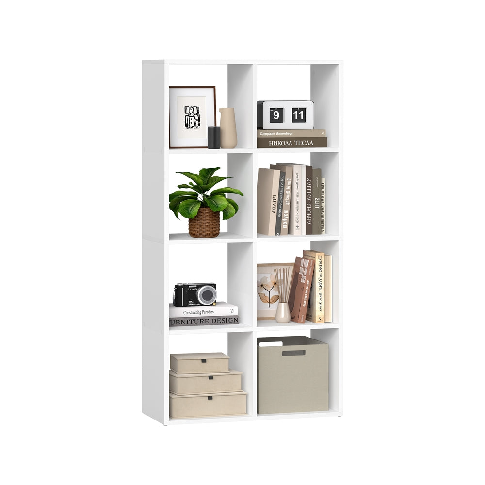 CUSTOS Kollektion - Bücherregal mit 4 Ebenen offene Fächer 30 × 98 × 130,2 cm wolkenweiß