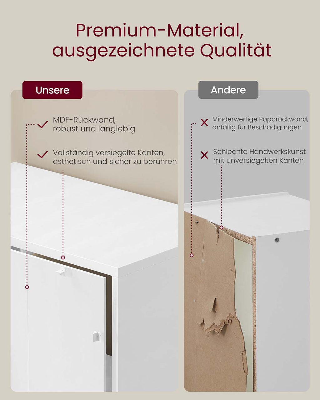 Bücherregal mit 6 offenen Fächern 24 x 80 x 160,7 cm wolkenweiß