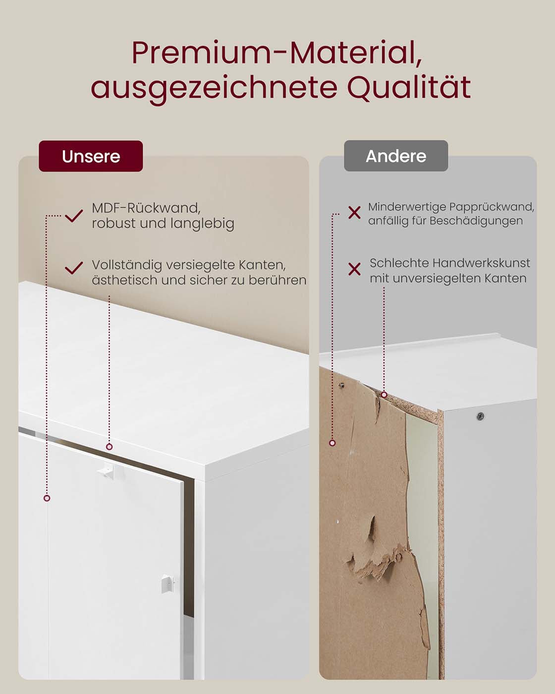 Bücherregal mit 6 offenen Fächern 24 x 80 x 160,7 cm wolkenweiß