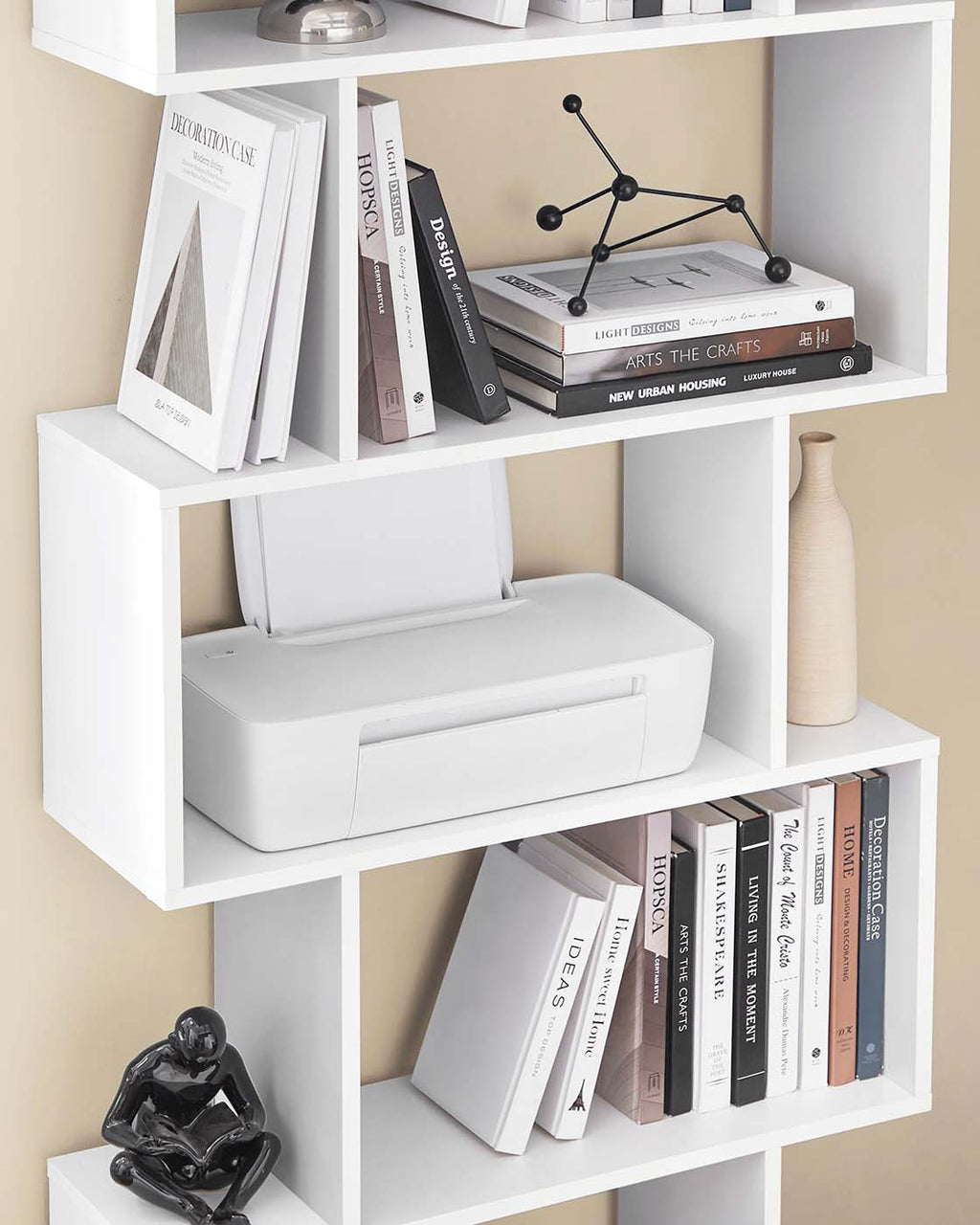 Freistehendes Bücherregal mit 6 Ebenen