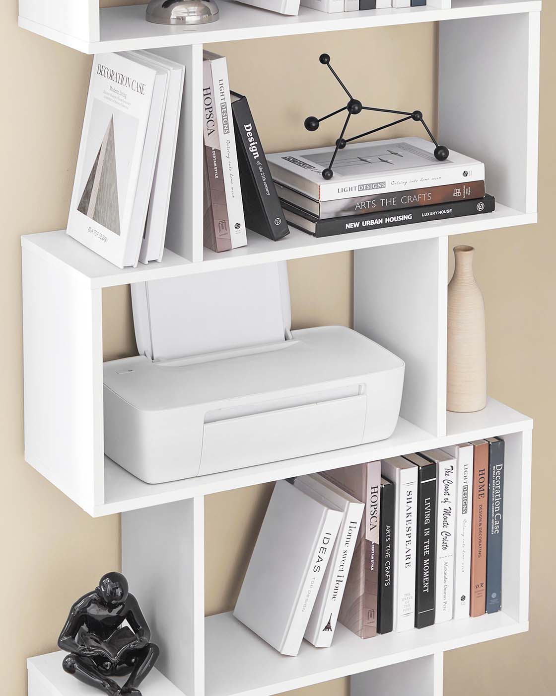Freistehendes Bücherregal mit 6 Ebenen