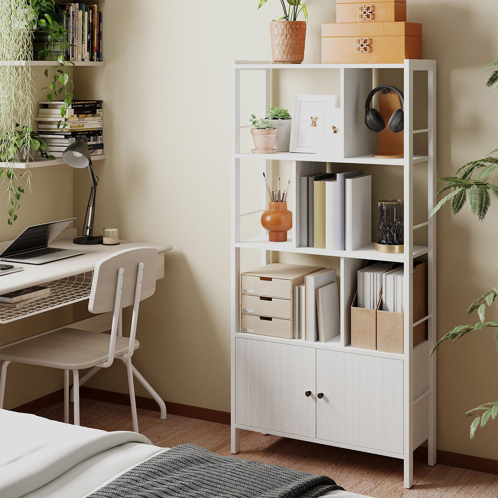 Bücherregal mit 4 offenen Regalebenen modern