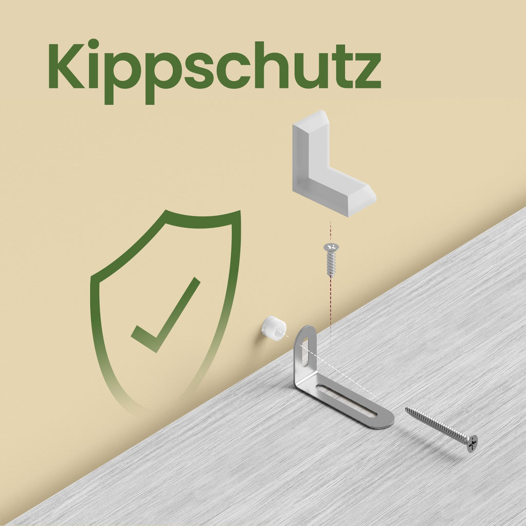 Bücherregal mit 4 offenen Regalebenen modern