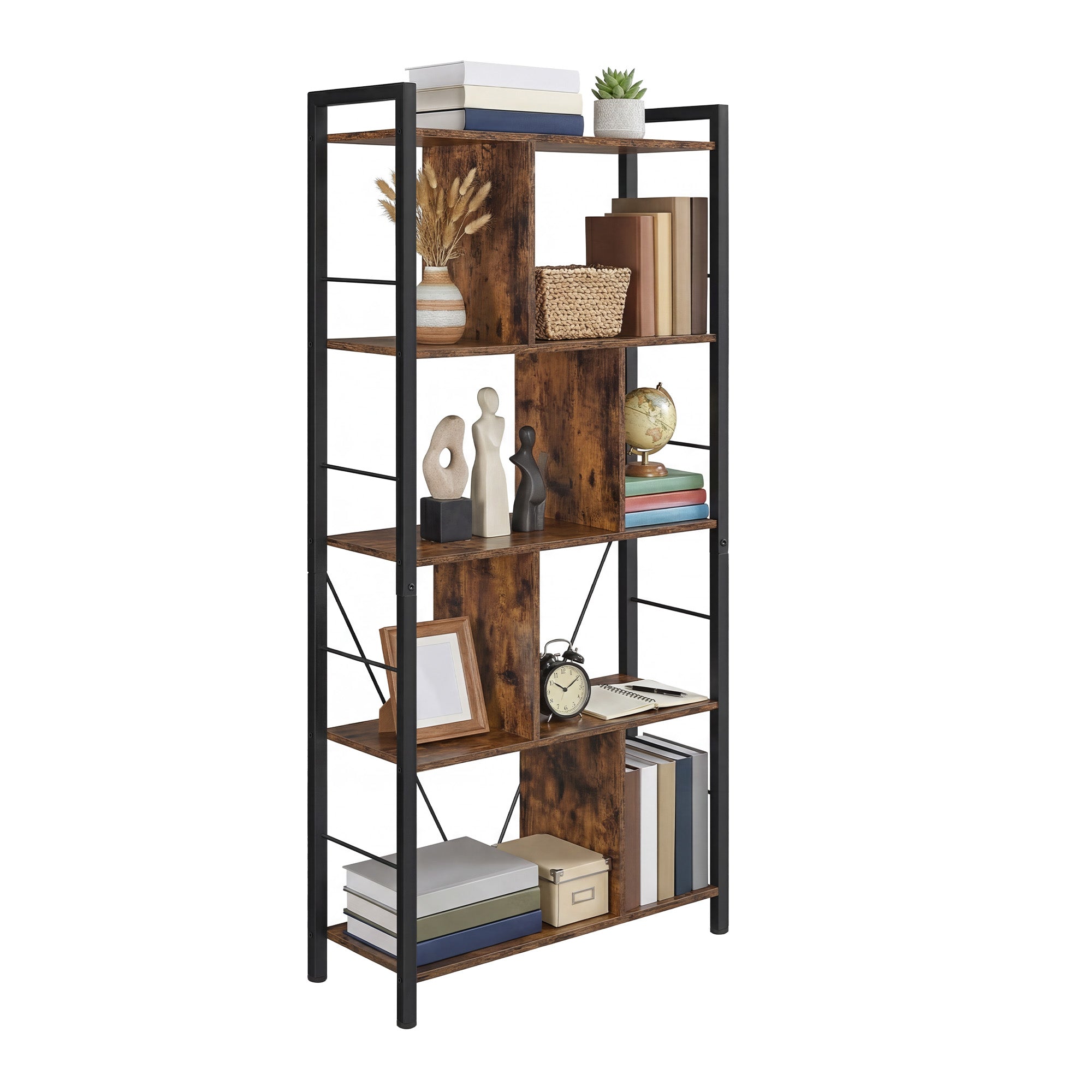 5 stufiges Regal, Bücherregal, Standregal