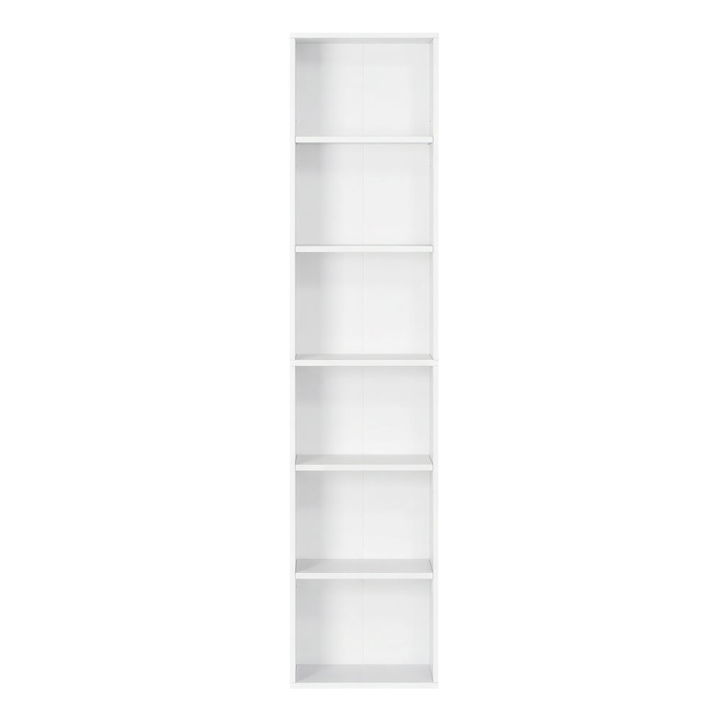 6 stufiges Bücherregal, Standregal im skandinavischen Stil, für Wohnzimmer