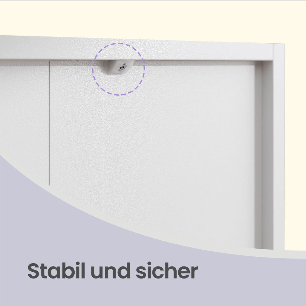 6 stufiges Bücherregal, Standregal im skandinavischen Stil, für Wohnzimmer