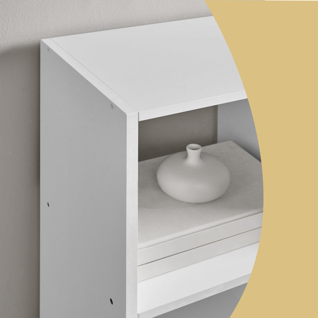 Regal 10 Fächer, Aufbewahrungsregal für Schlafzimmer, Wohnzimmer