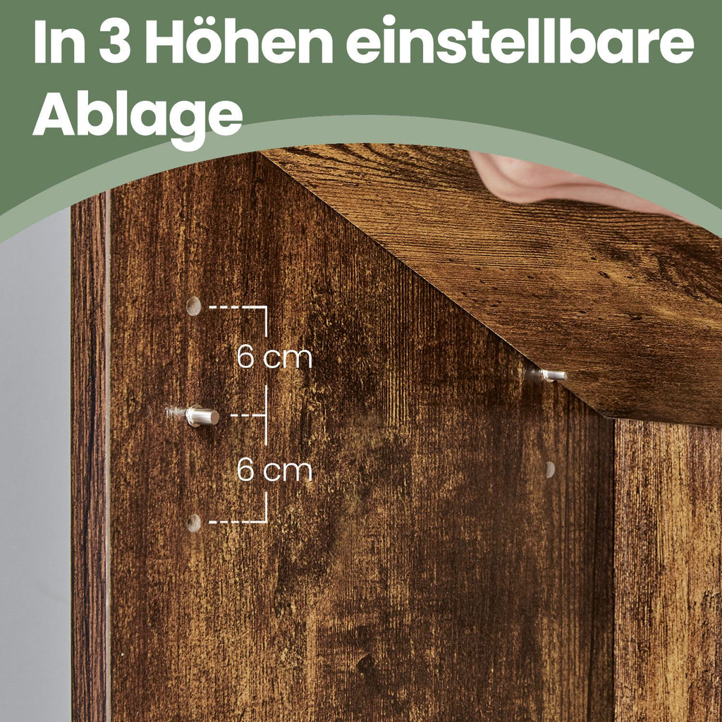 6 stufiges Bücherregal, Standregal im skandinavischen Stil, für Wohnzimmer