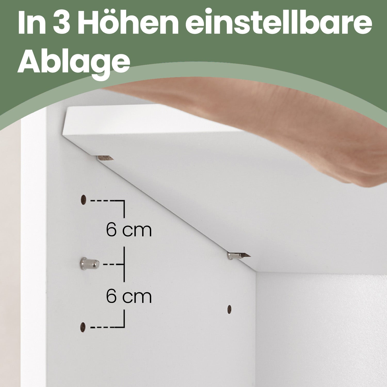 6 stufiges Bücherregal, Standregal im skandinavischen Stil, für Wohnzimmer