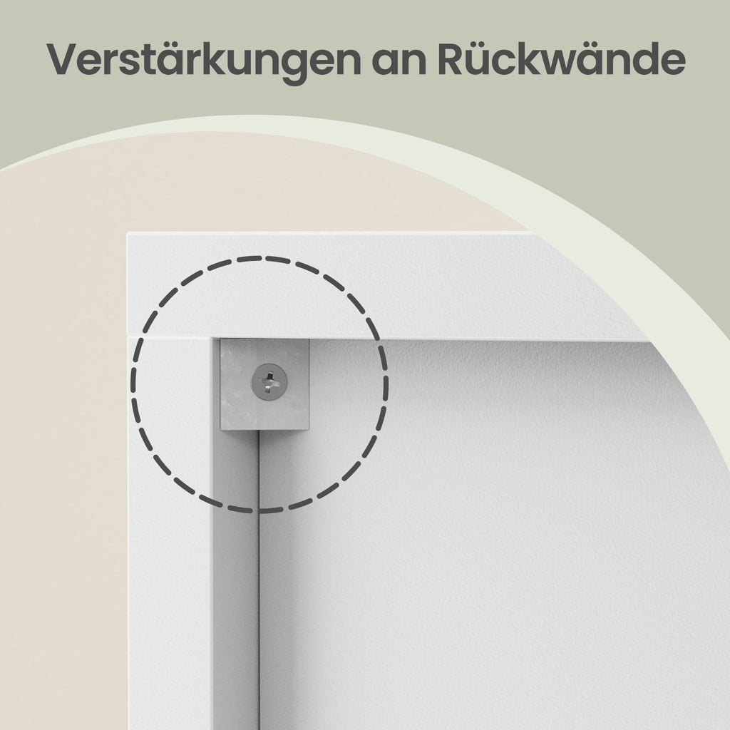 Regal mit 7 Fächern, freistehend, Standregal für Büro