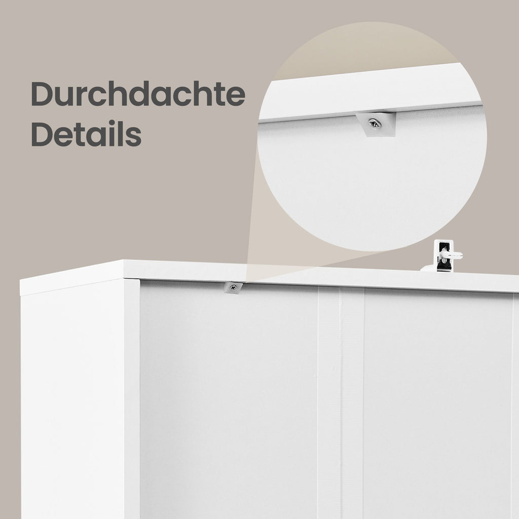 CUSTOS Kollektion Regal mit 6 Ebenen wolkenweiß