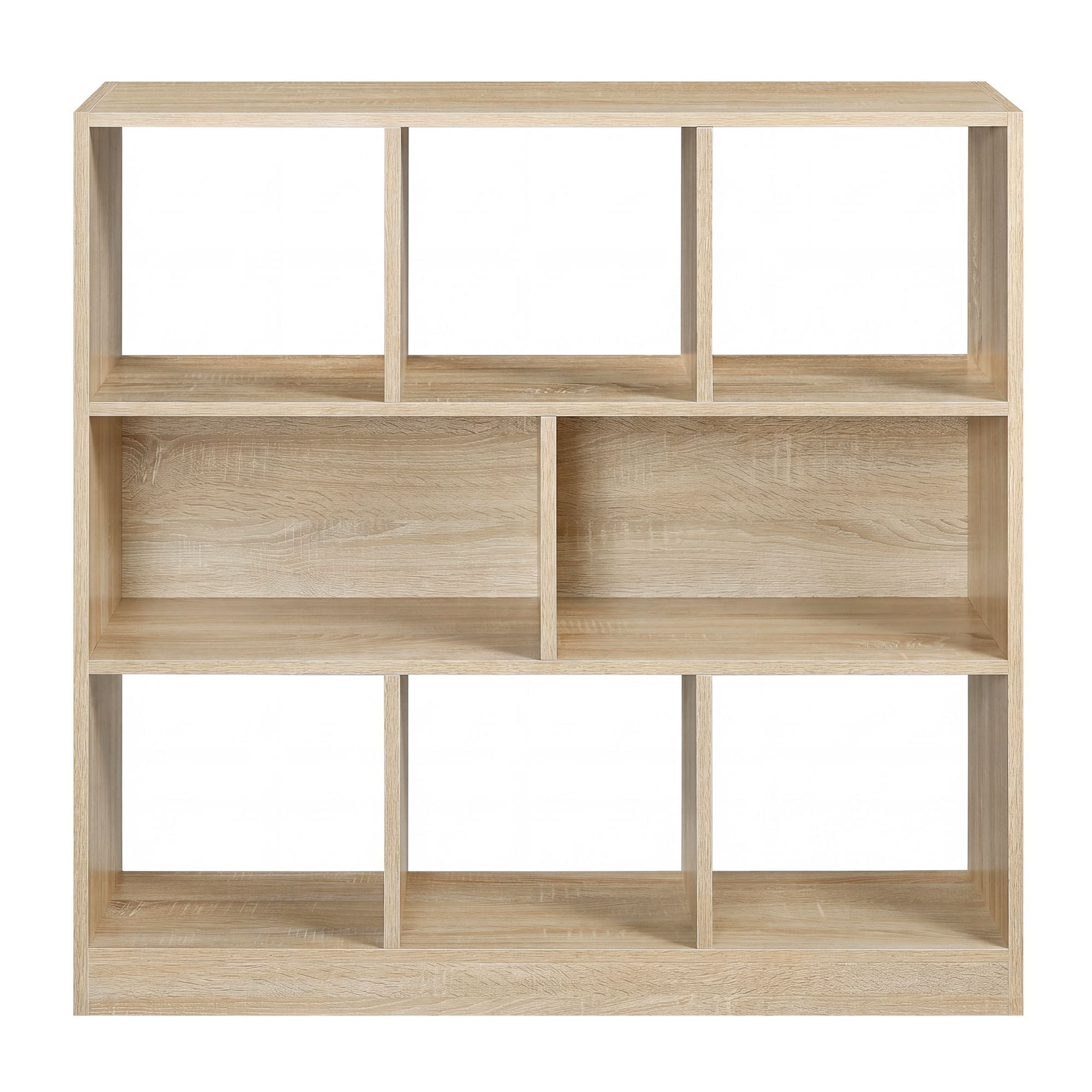 Würfelregal mit 8 offenen Fächern, Regal flexibel stellbar, Standregal für Büro oder Wohnzimmer