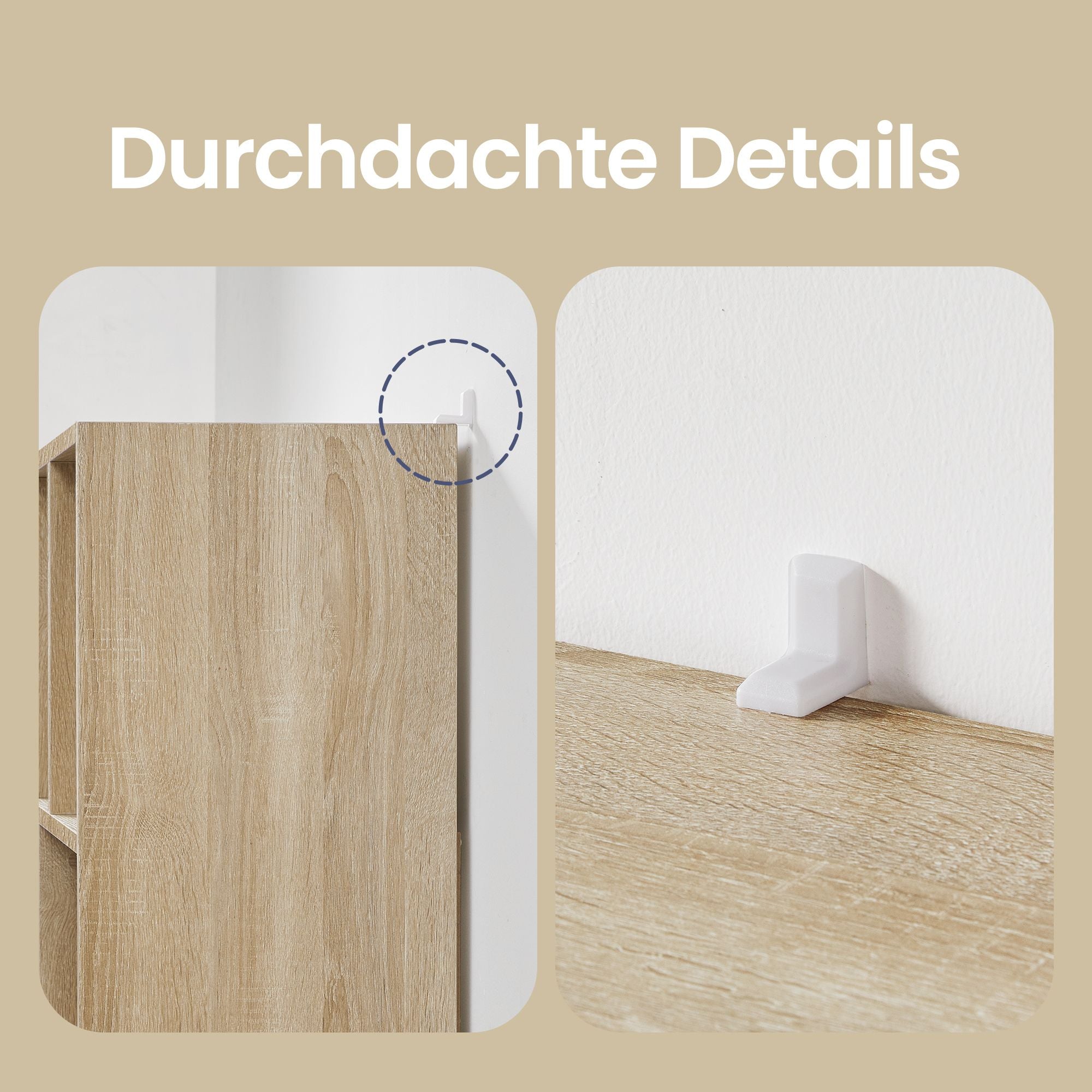 Würfelregal mit 8 offenen Fächern, Regal flexibel stellbar, Standregal für Büro oder Wohnzimmer