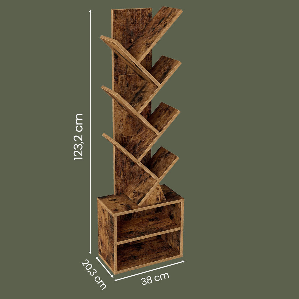 Standregal in Baumform, Bücherregal, 20