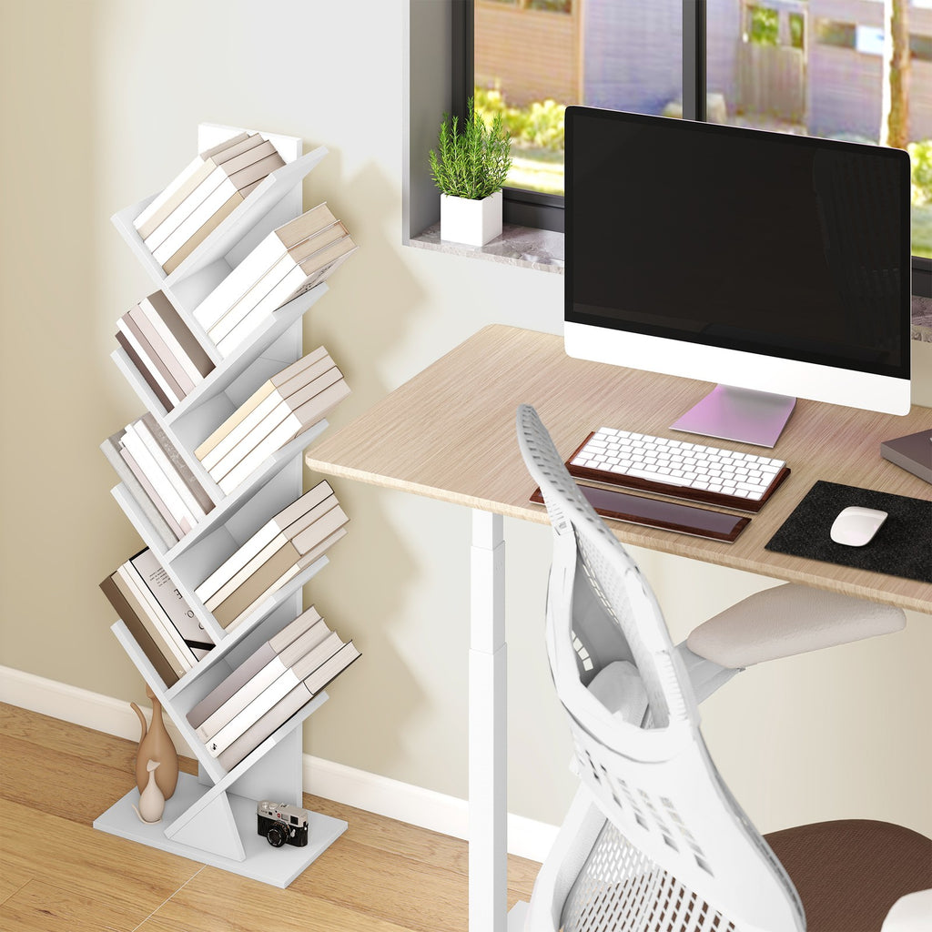 Standregal in Baumform, Bücherregal, 20 x 38 x 115