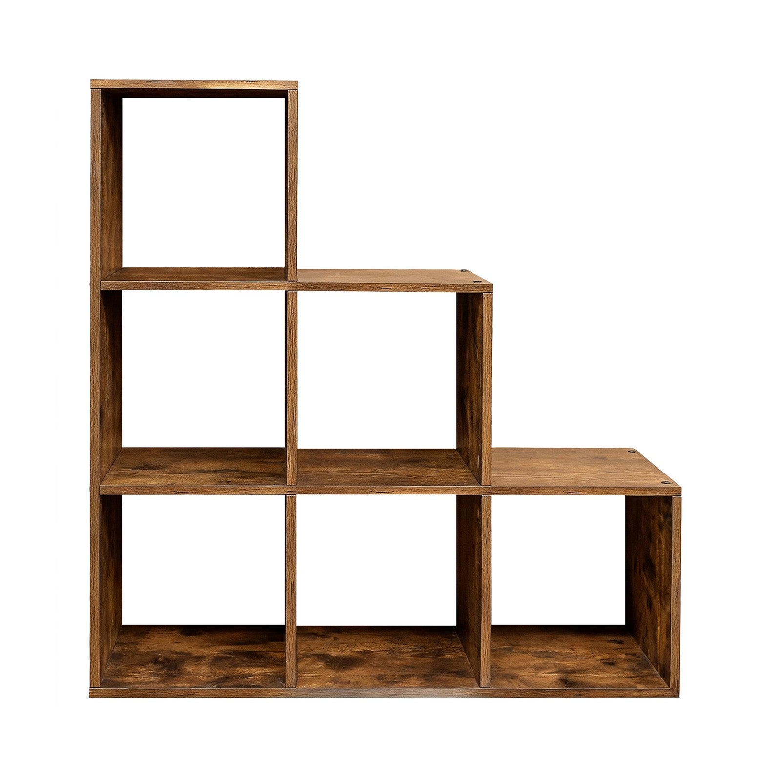 Bücherregal mit 6 Fächern, Aufbewahrungssystem, Regal für Wohnzimmer