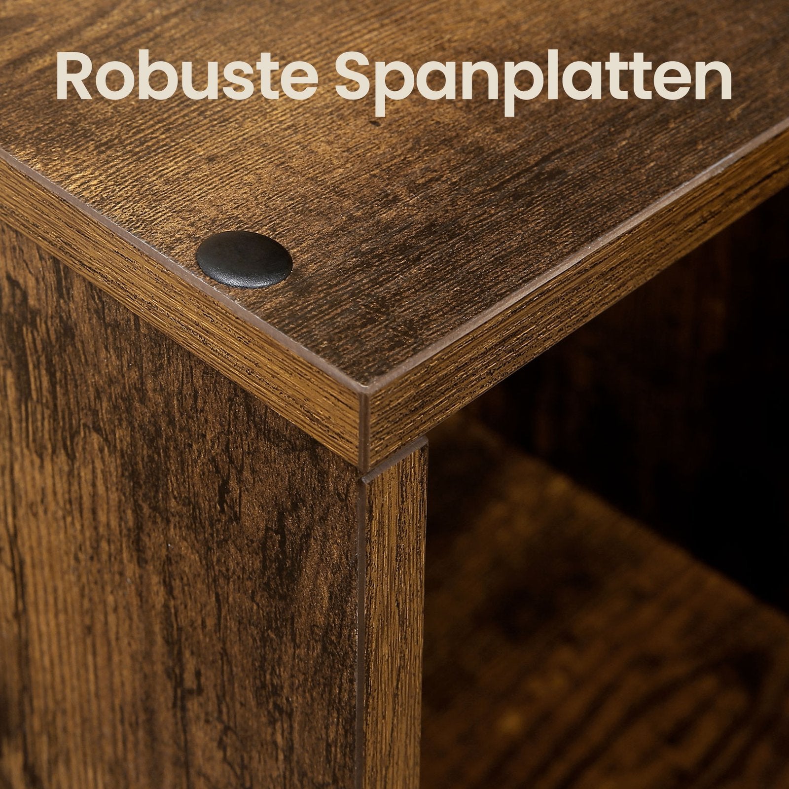 Bücherregal mit 6 Fächern, Aufbewahrungssystem, Regal für Wohnzimmer