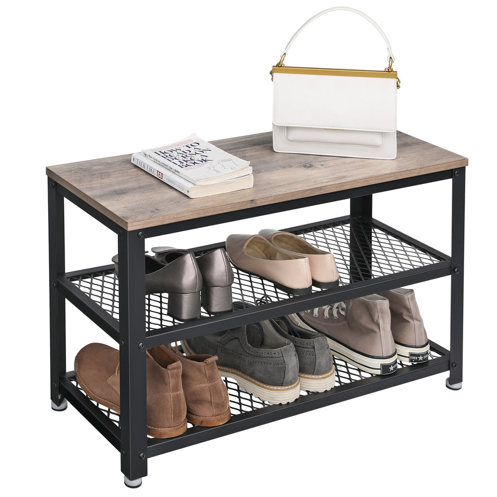 Schuhregal mit Sitzfläche
