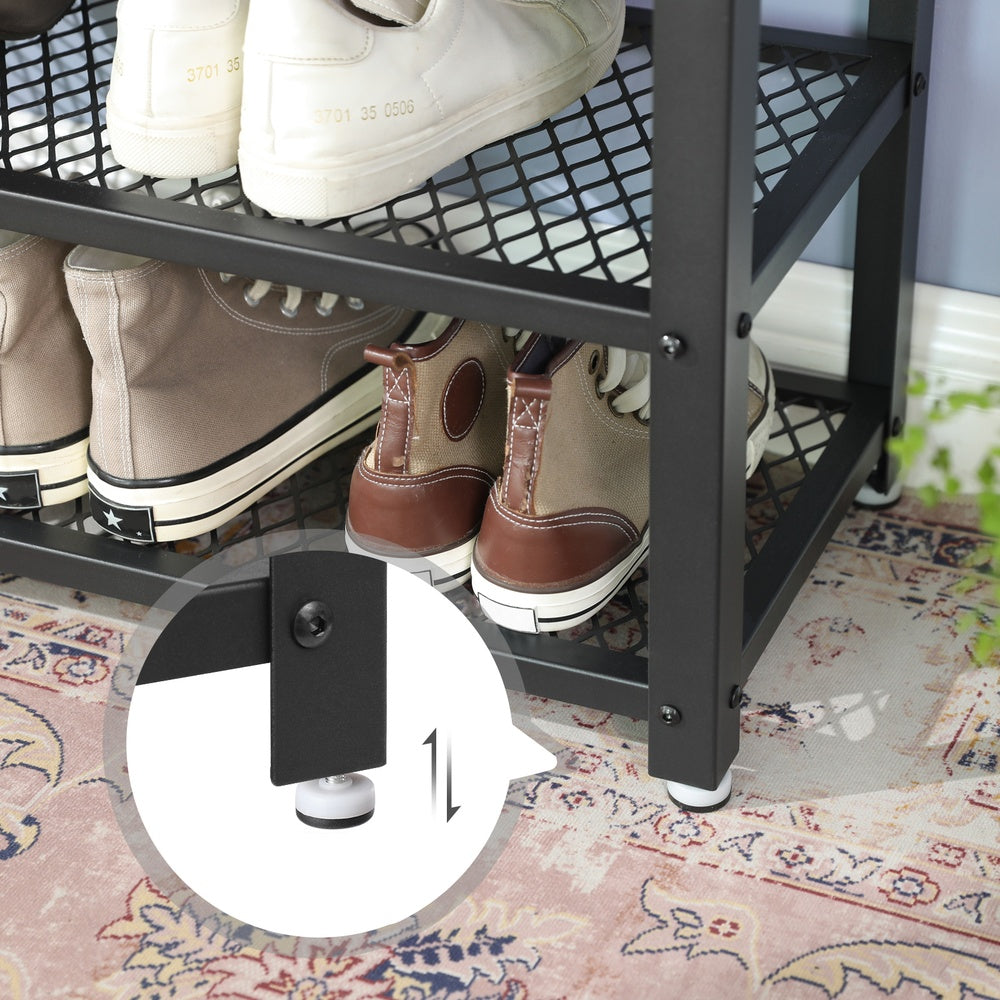 Schuhregal mit Sitzfläche