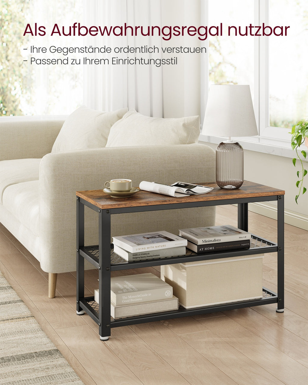 Industrie-Design Schuhbank & Regal