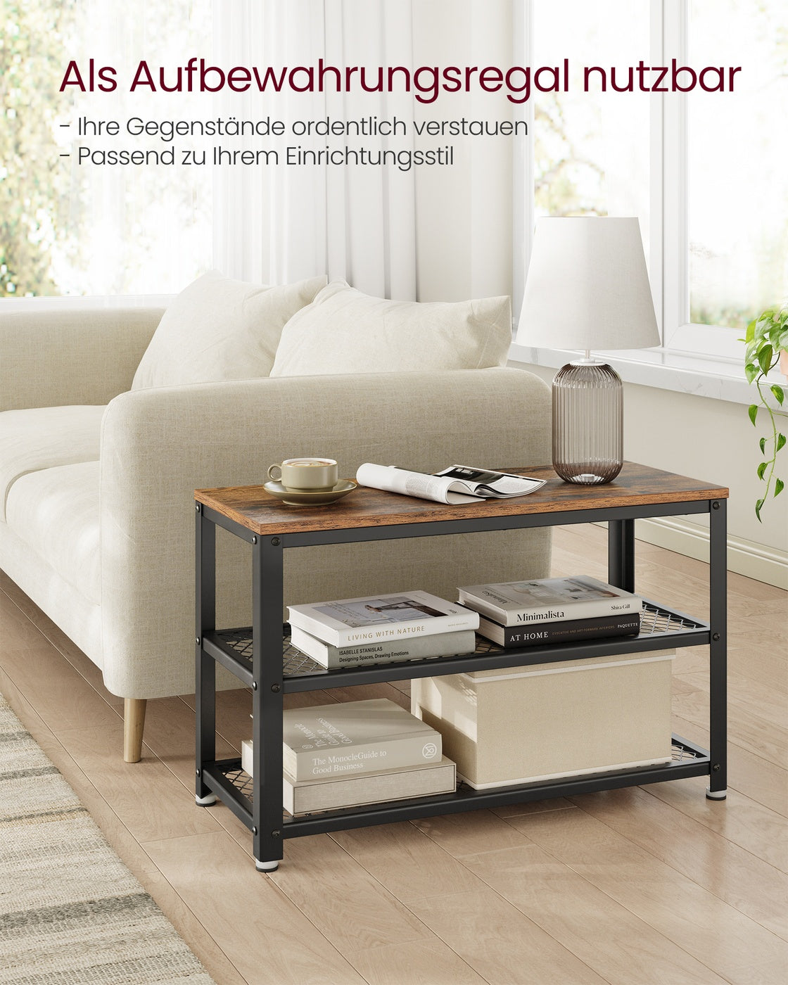 Industrie-Design Schuhbank & Regal