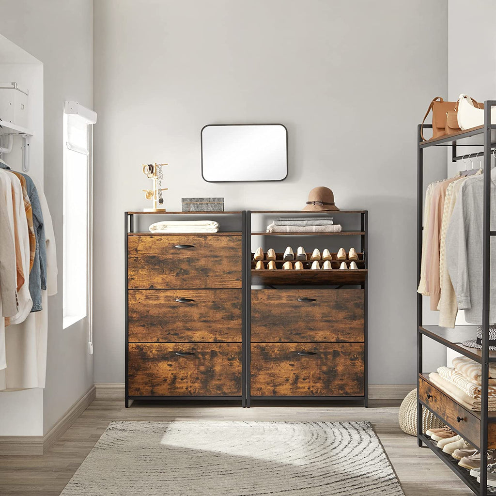 Schuhschrank mit 3 Klappen