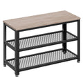 Schuhbank mit 2 Gitterablagen, Schuhregal, 30 x 73 x 45 cm
